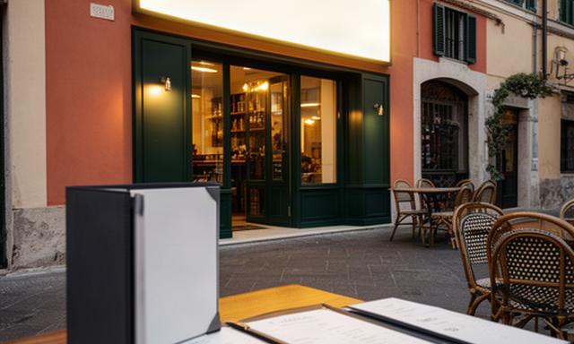 Nuovo menù e insegna del ristorante Da Mario dopo il restyling