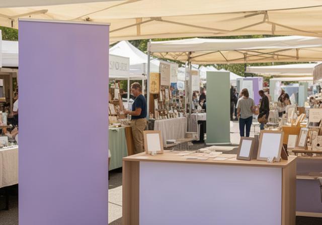 Fiera di San Giovanni con roll-up e desk personalizzati per gli espositori